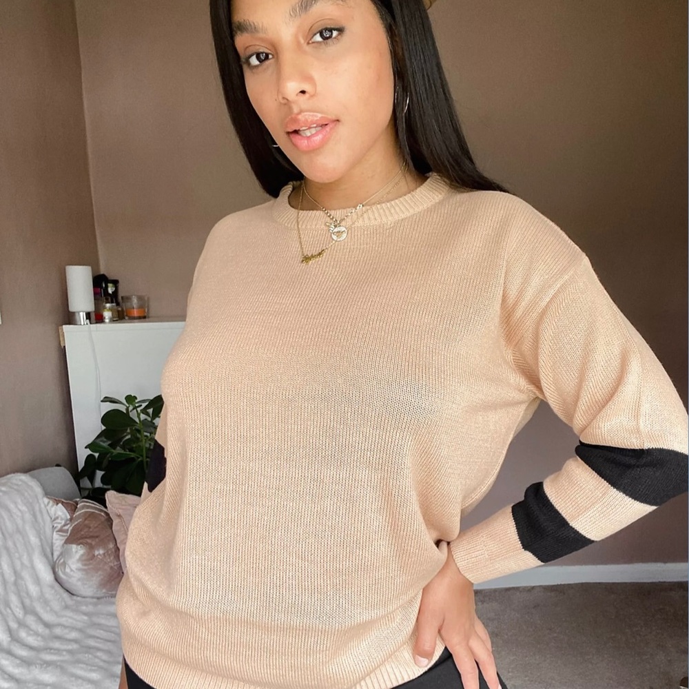 ASOS Brave soul Boston sleeve stripe jumper US 18